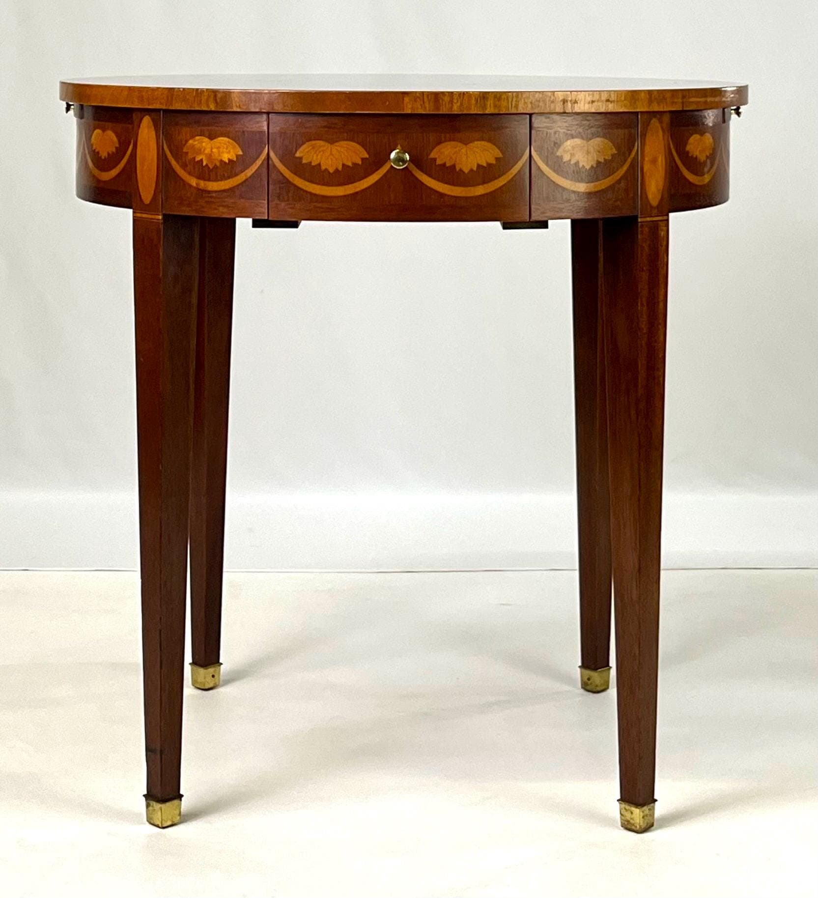 Baker Furniture Inlaid Side Table - Thumbnail 8