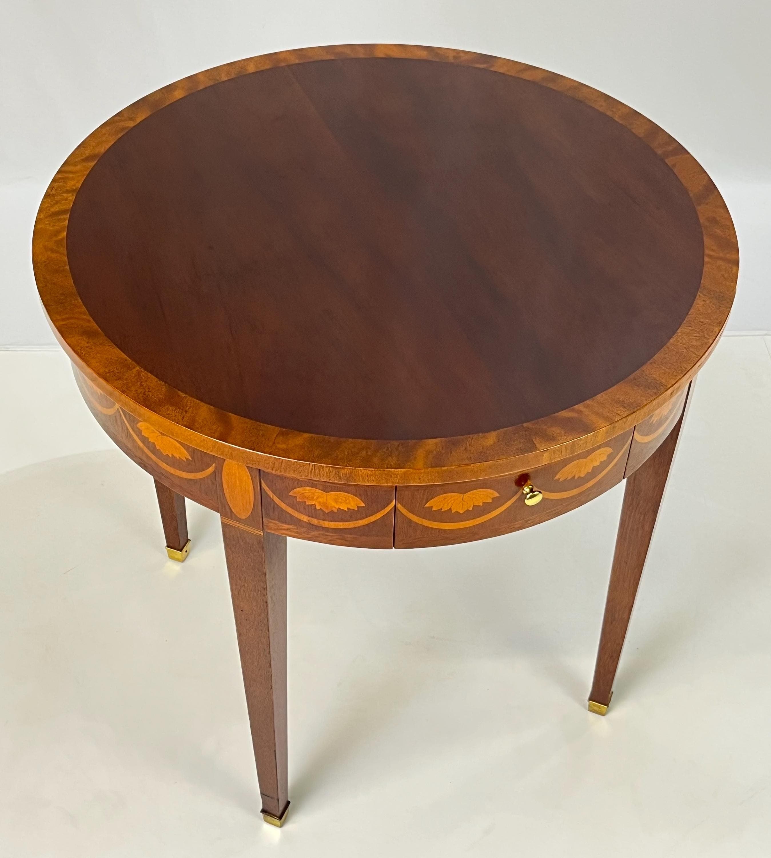 Baker Furniture Inlaid Side Table - Thumbnail 17