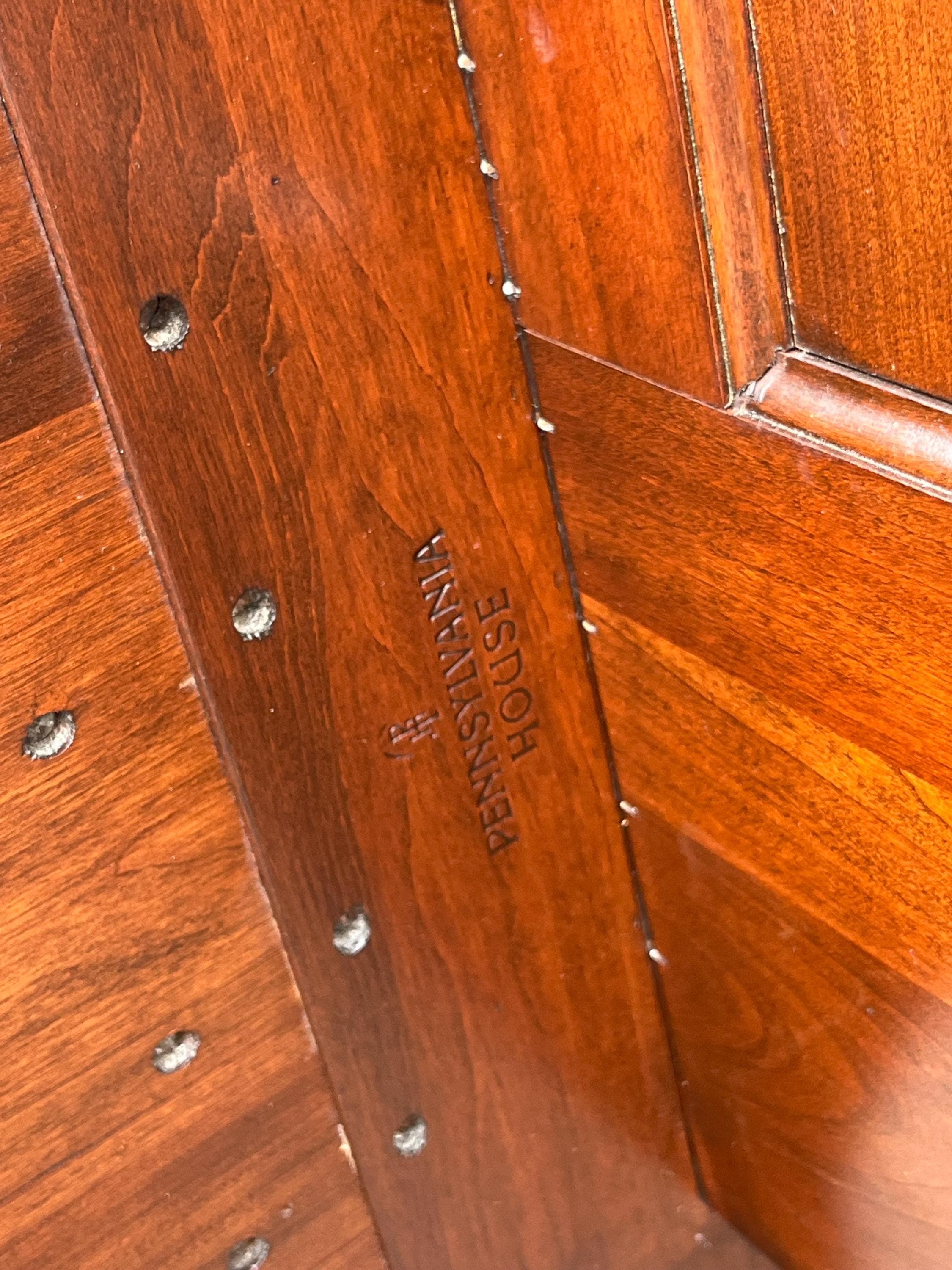 Vintage Pennsylvania House Solid Cherry Queen Sleigh Bed - Thumbnail 11