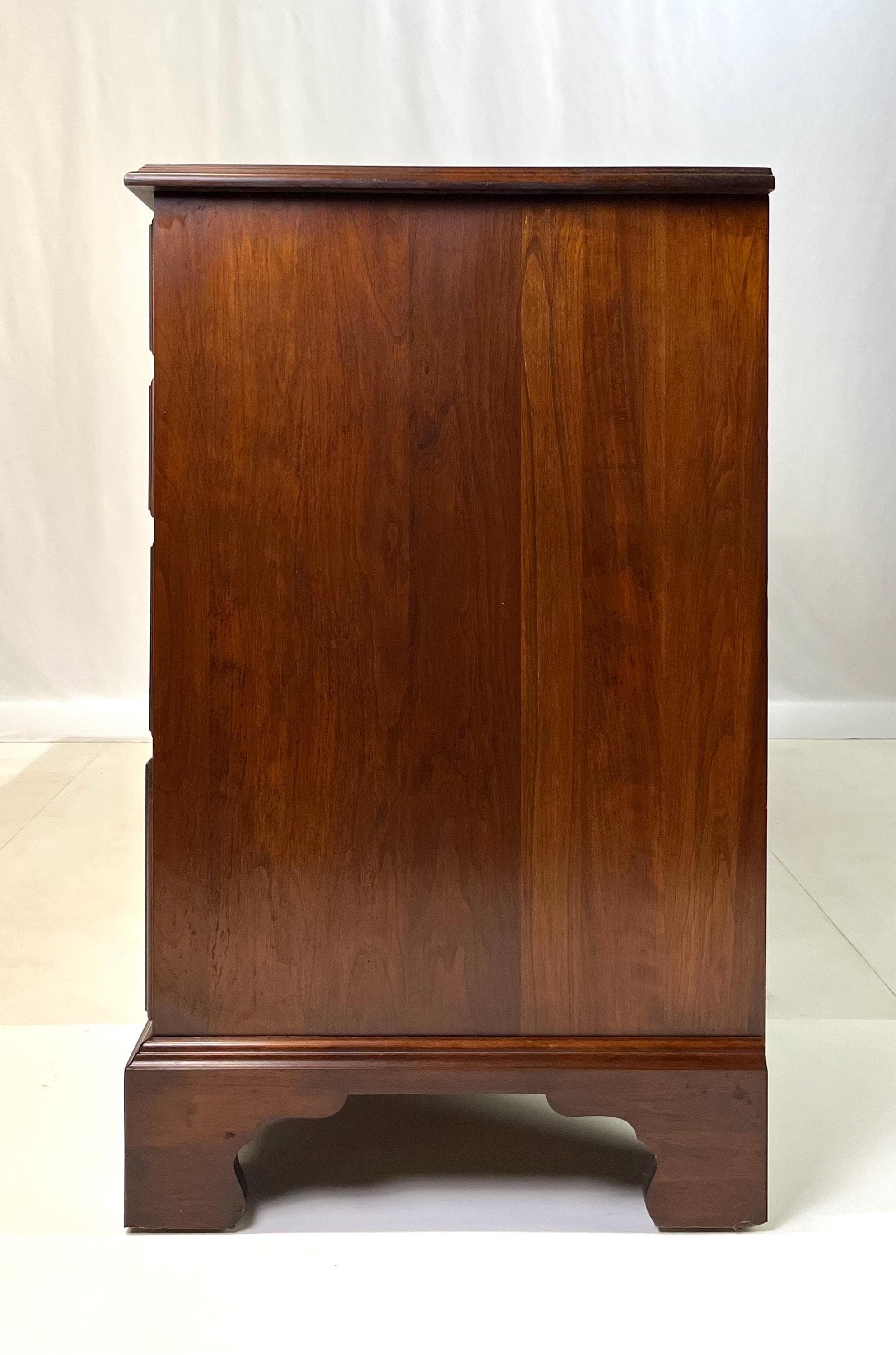 Henkel Harris Virginia Galleries Solid Wild Black Cherry Triple Dresser - Thumbnail 10