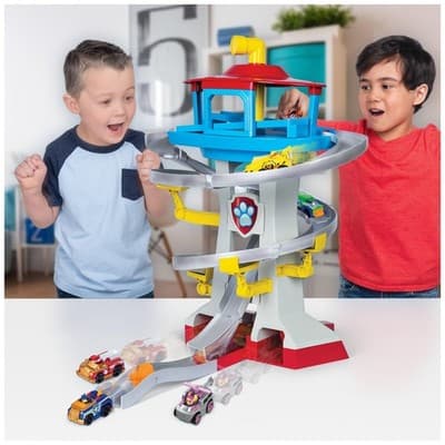 Paw Patrol Adventure Bay Lookout Tower Playset 2 True Metal Vehicles New - Thumbnail 3