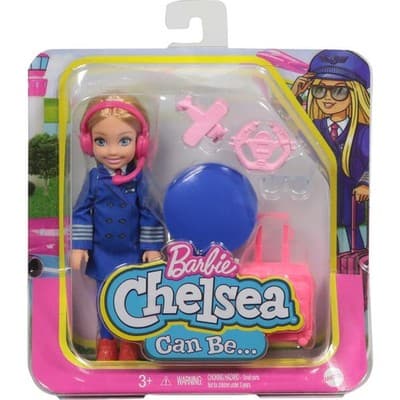 Barbie Chelsea Can Be Pilot Doll Playset 6-in Blonde New - Image 1