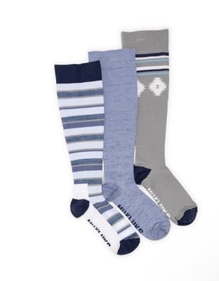 Muk Luks 3 pair Compression Socks Knee Compression socks REGULAR CALF - Image 1