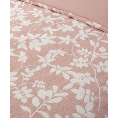 Berkshire Jacquard Serafina 3-piece Comforter Set Pink Floral - Thumbnail 3