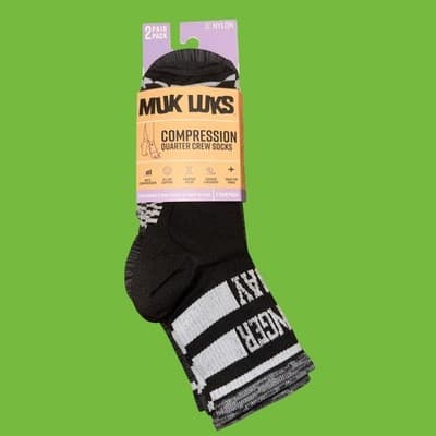 Muk Luks Compression Quarter Crew Socks • 2 Pack • New in Package - Image 1