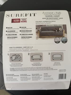 Surefirt Sofa / Love Seat Waterproof Pet Protector For Couch • Gray - Thumbnail 5