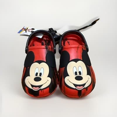 Mickey Mouse Toddlers Character Red Clog Style Unisex Size 9 - 10 New With Tags - Image 1