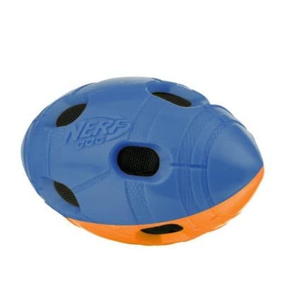 Nerf Dog Three Toy Gift Set: Crunch Ball, Tug Football, and Squeak Football Gift - Thumbnail 2