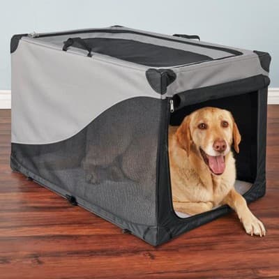 You & Me Portable Canvas Crate, 36" L X 21" W X 24" H, Large - Image 1