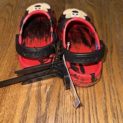 Mickey Mouse Toddlers Character Red Clog Style Unisex Size 9 - 10 New With Tags - Thumbnail 3
