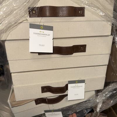 4 Pack Threshold Fabric Tray Bins Discontinued ( See Photos ) - Thumbnail 7