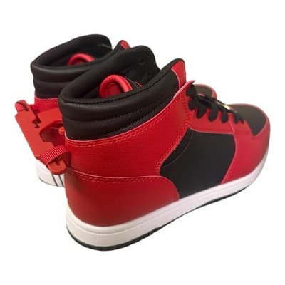 FUBU Men's Heritage Basketball High-Top Sneakers Red / Black • Pick Your Size - Thumbnail 6