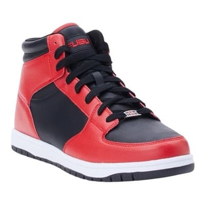 FUBU Men's Heritage Basketball High-Top Sneakers Red / Black • Pick Your Size - Thumbnail 2