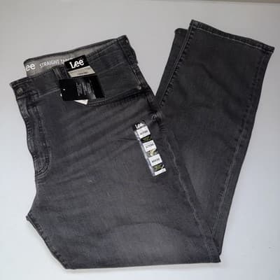40x30 Lee Men's Straight Tapered Denim Jean Motion Flex NEW - Thumbnail 3