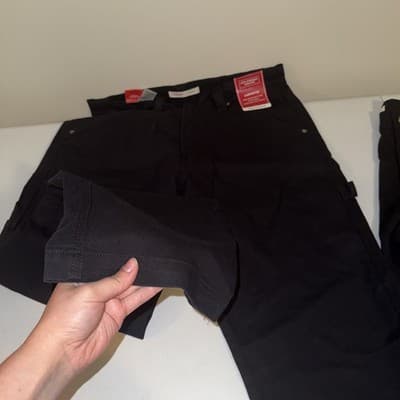 34x32 Levi Strauss Signature Men's Carpenter Jean 99% Cotton Durable Black - Thumbnail 3