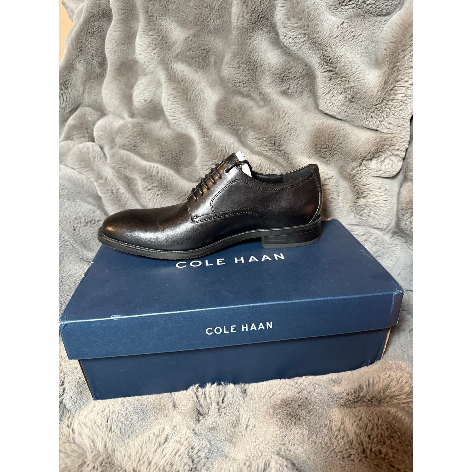 Cole Haan Men's Modern Essentials Plain Toe Black 8 - Thumbnail 2