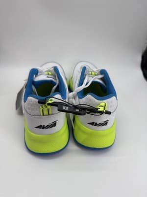 Avia Men's Reps Gym Trainer Shoes Size 8 • New With Tags • White Neon & Blue - Thumbnail 2