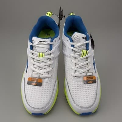 Avia Men's Leather Athletic Running Shoes White Blue Lime Size 11.5 - Image 1
