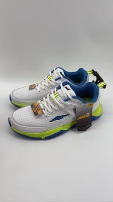 Avia Men's Leather Cross Trainer Shoes Size 9 White Blue Lime Sneakers - Image 1
