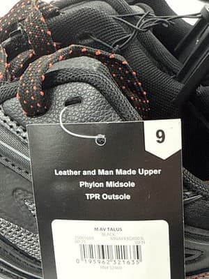 Avia Men's Talus Hiking Shoes Size 9 Black Leather Mesh - Thumbnail 5