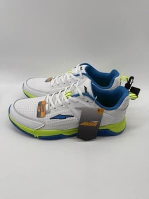 Avia Men's Leather Athletic Running Shoes White Blue Lime Size 11.5 - Thumbnail 2