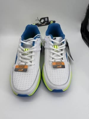 Avia Men's Reps Gym Trainer Shoes Size 8 • New With Tags • White Neon & Blue - Thumbnail 3