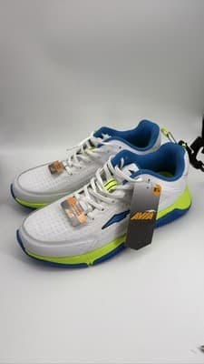 Avia Mens Sneakers Size 8.5 Leather Athletic Shoes White Blue - Image 1