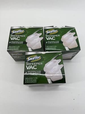 Lot of 3 Swiffer Sweeper Vac Replacement filters 2-Pk 6 Total - Thumbnail 3