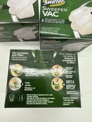 Lot of 3 Swiffer Sweeper Vac Replacement filters 2-Pk 6 Total - Thumbnail 2