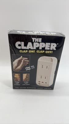 The Clapper Sound Activated On/Off Switch 2 Outlets clap on clap off - Image 1