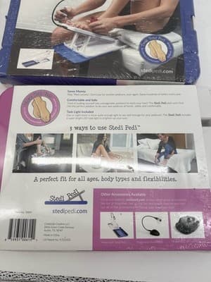 2 pack - Blue & Pink Stedi Pedi Home Pedicure Tool With LED Magnifier - Thumbnail 2