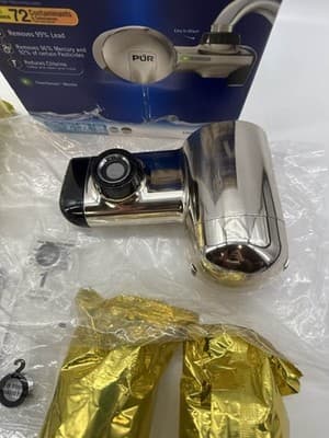 NEW OPEN BOX - PUR Maxion Faucet Mount Water Filter PFM400H Chrome 4 Filters - Thumbnail 4