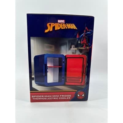 Marvel Spider-Man Mini Fridge • Compact Portable Cooler • Desktop Refrigerator - Thumbnail 2
