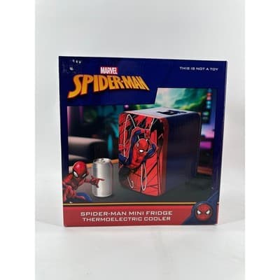 Marvel Spider-Man Mini Fridge • Compact Portable Cooler • Desktop Refrigerator - Image 1