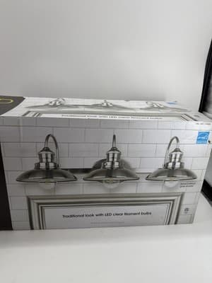 Feit Electric LED 3-Light Vanity Brushed Nickel 1350 Lumens 2700K - Thumbnail 3