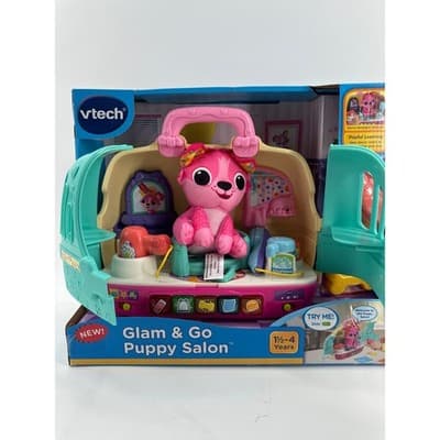 VTech Glam n’ Go Puppy Salon Playset • Interactive Toy Puppy • Lights, Sounds - Thumbnail 4