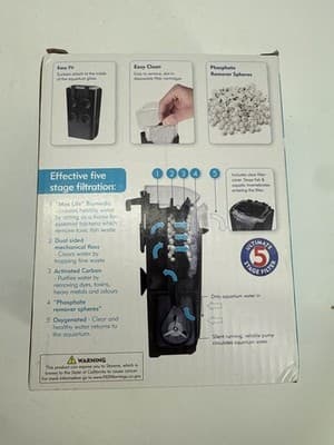 Life Flow Internal Power Filter 3-10 Gal 5 Stage Aquarium - Thumbnail 2