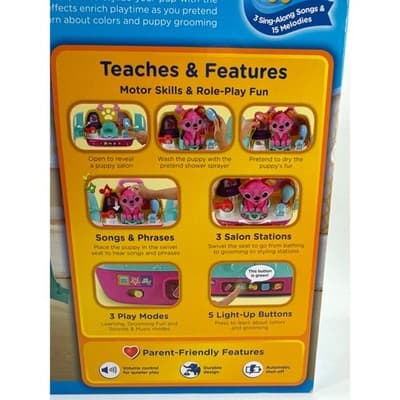 VTech Glam n’ Go Puppy Salon Playset • Interactive Toy Puppy • Lights, Sounds - Thumbnail 3