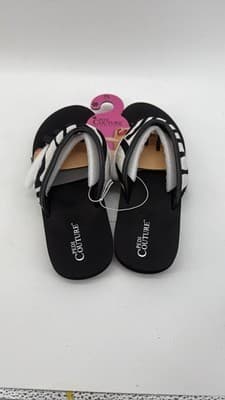 Pedi Couture Zebra Print Pedicure Sandals Women XL 10-11 - Thumbnail 2