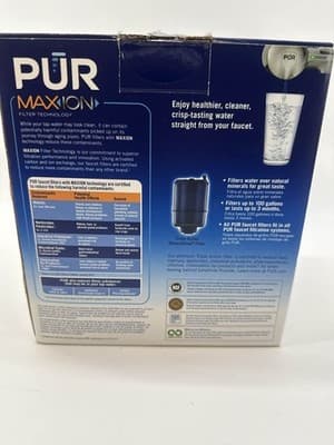 NEW OPEN BOX - PUR Maxion Faucet Mount Water Filter PFM400H Chrome 4 Filters - Thumbnail 5