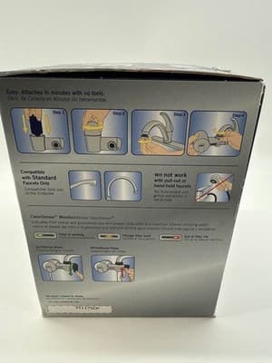 NEW OPEN BOX - PUR Maxion Faucet Mount Water Filter PFM400H Chrome 4 Filters - Thumbnail 6