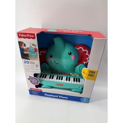 Fisher-Price Elephant Piano ages 2+ - Preloaded songs - Thumbnail 4