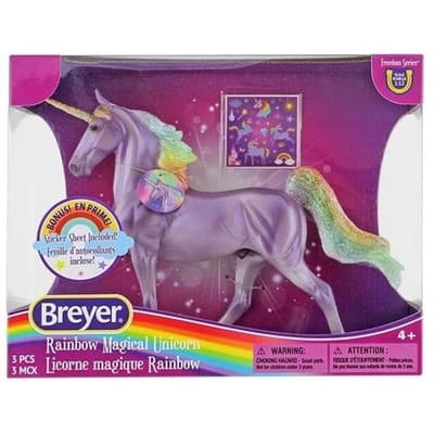 Breyer 1:12 Rainbow Magical Unicorn Horse - Image 1