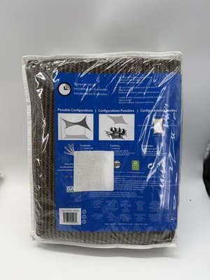 Coolaroo Ready-to-Hang Shade Sail Rectangle 13x7 UV Protection Canopy - Thumbnail 2