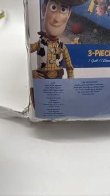 Disney Pixar Toy Story 3-Piece Toddler Bedding Quilt Pillow case Fitted sheet - Thumbnail 2