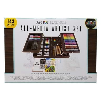 Art 101 USA Platinum Artist Set 143 Pieces ( broken Handle ) - Image 1