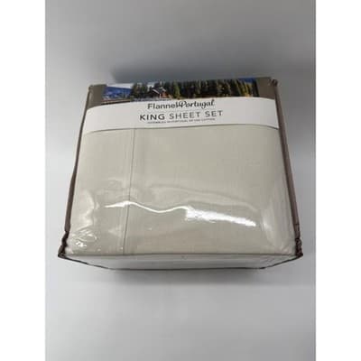 King 4-Piece Portugal Flannel Sheet Set – OEKO-TEX Certified Soft Bedding - Thumbnail 2