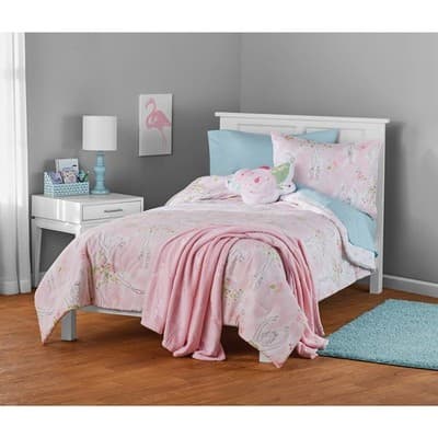 Your Zone Ballerina Comforter Set Twin – Pink Dance Theme Bedding - Image 1