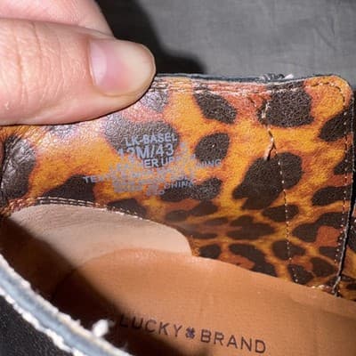 Lucky Brand Basel Bootie Women’s 12 – Metallic Leather Ankle Boots Side Zip - Thumbnail 7