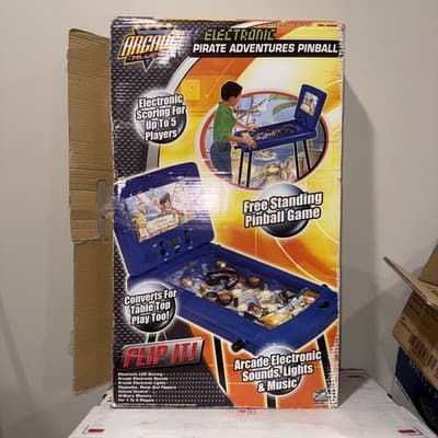 Arcade Alley Pirate Pinball Game NEW IN BOX Electronic Tabletop w/ Legs - Image 1